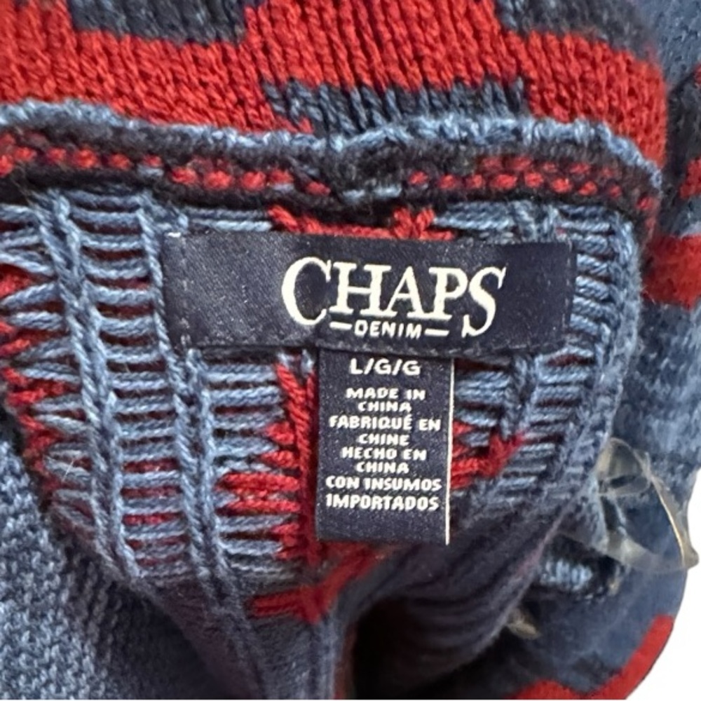 Chaps Denim Sweater‎ Vest - Picture 5 of 6